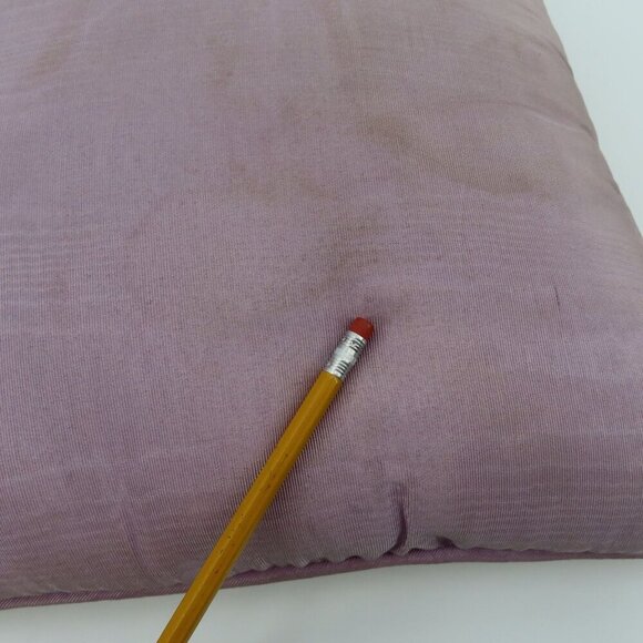 Handmade Multicolor Flower Floral Needlepoint Purple Back Throw Accent Pillow - Picture 11 of 13